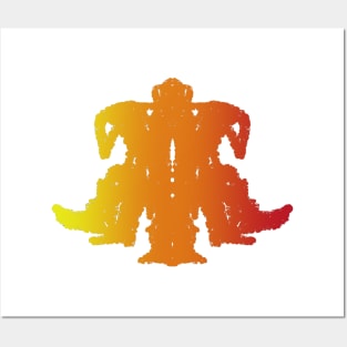 Colorful Inkblot Posters and Art